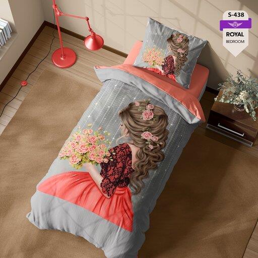 روتختی جدید دخترانه 3 بعدی 4 تیکه برند رویال با ضمانت دوساله